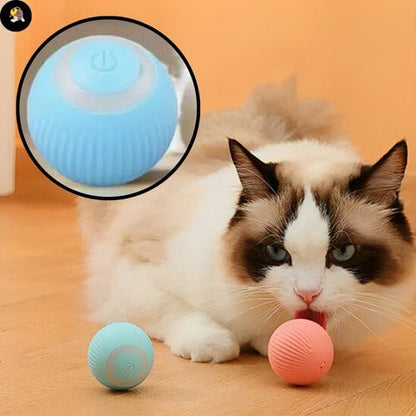 jouet-pour-chat-Balle Intelligente-bleu-unique